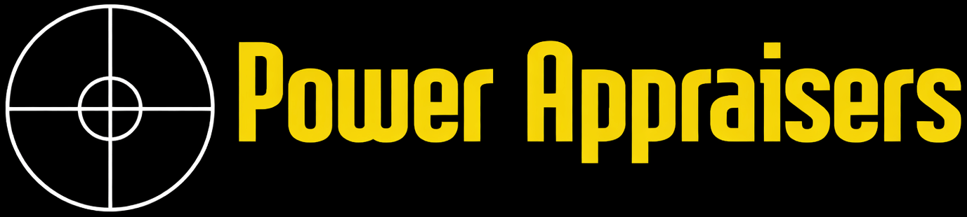 Power Appraisers Logo 2026 Power Appraisers Logo yellow and black
