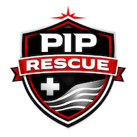pip rescue logo shield badge