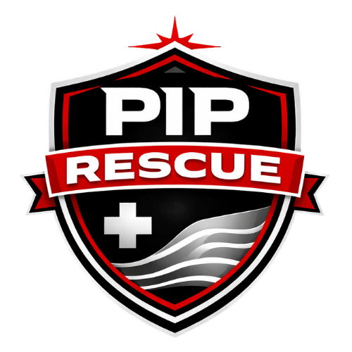 PIP Rescue Contractors Logo 3 Pip Rescue Contractors Logo With Badge