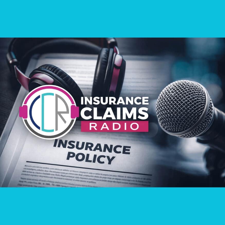 Insurance Claims Radio Mic Insurance Claims Radio Microphone and headphones